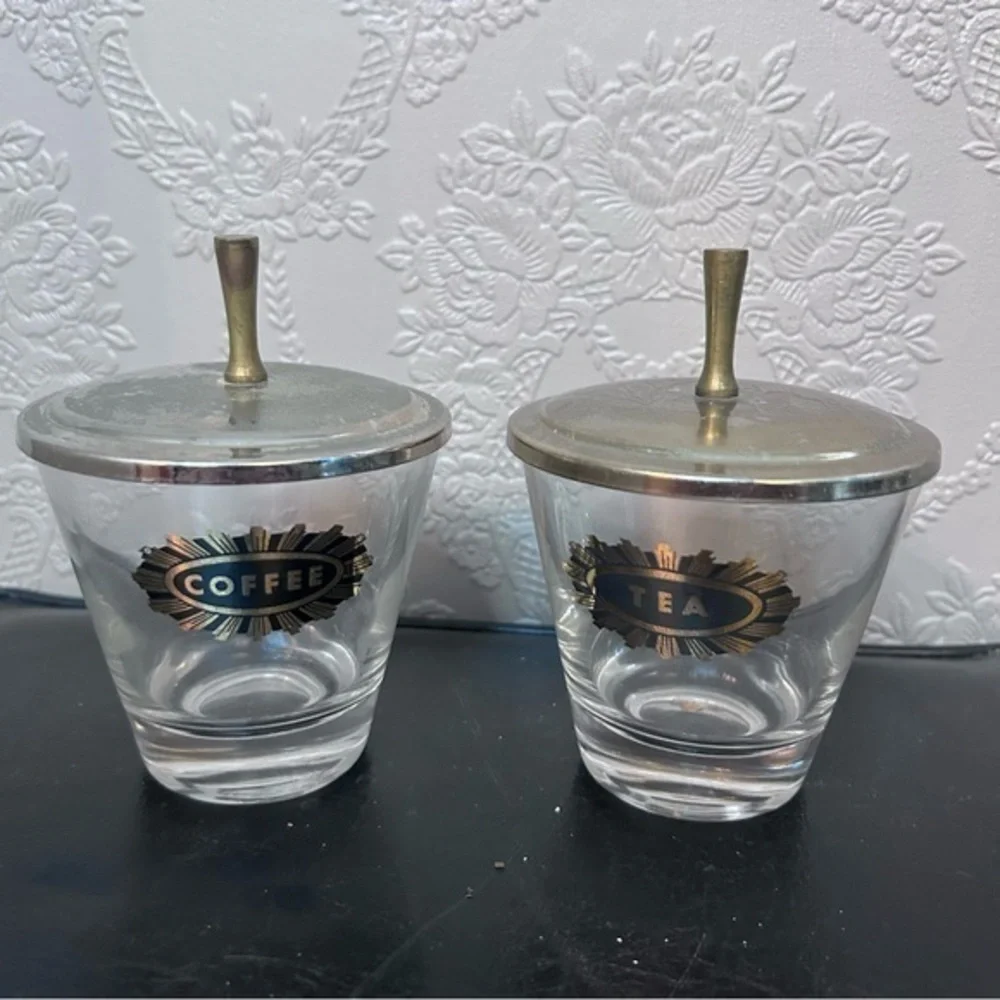 MCM barware coffee tea serve-ware good condition pair